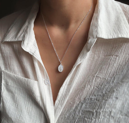 Silver Medal Necklace