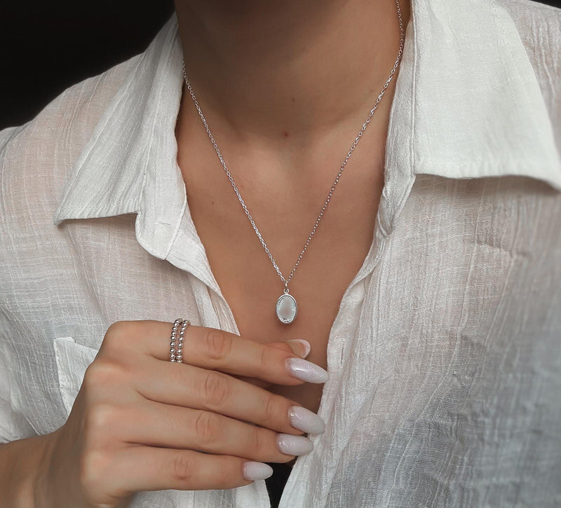 Silver Medal Necklace
