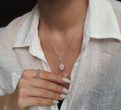 Silver Medal Necklace