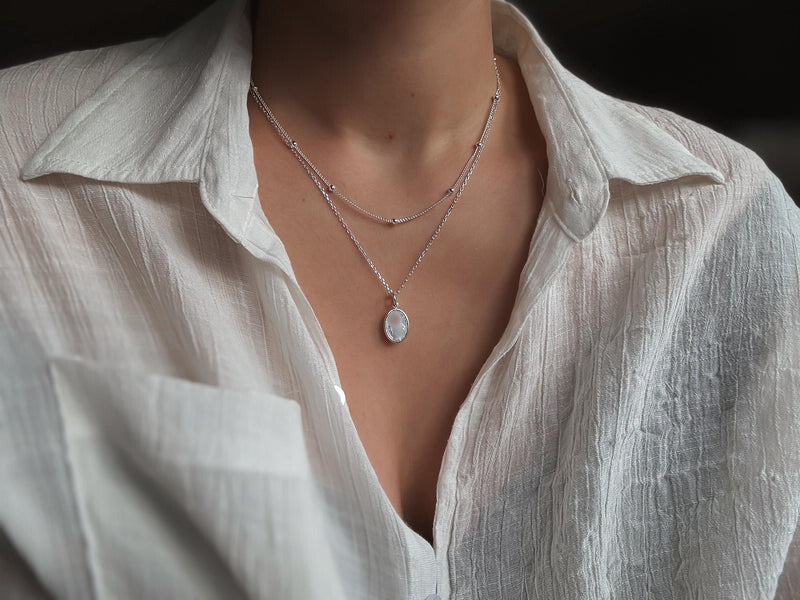 Silver Medal Necklace