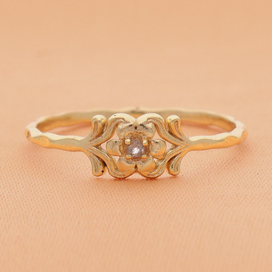 Ring Flower Labradorite